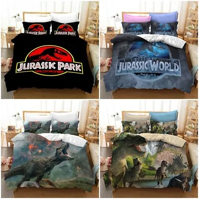 $38.99 • Buy Jurassic Park Bedding Set Dinosaur Duvet Quilt Cover Pillowcase AU Double Queen