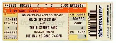 Bruce Springsteen And The E Street Band Concert Ticket May 19 2009 Mellon Arena • $100