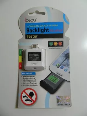 White IPEGA ALCOHOL TESTER BREATHALYZER COLOR BACKLIGHT Samsung S3 S4 I9300 • $9.99