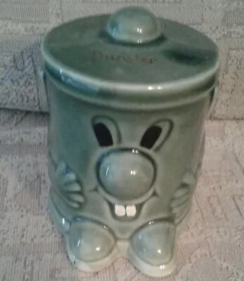£10 • Buy Vintage Dusty Bin Dunster Ceramic Money Box