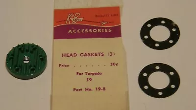 K&B TORPEDO 19 VINTAGE GREEN HEAD Model Airplane Engine CL/FF Glow CYLINDER HEAD • $29.99