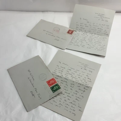 £9 • Buy WWII Letters 4 Lansdown Place East , Bath RAF Mildenhall St Edmunds Handwritten 