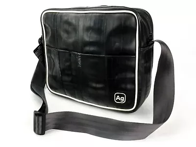 Mercer Messenger Bag Book Bag Recycled Bike Inner Tubes & Seat Belts #AG3202 • $24.95