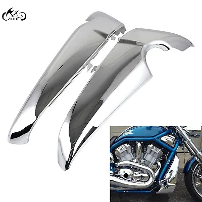 $63.98 • Buy Motorcycle Chrome ABS Radiator Side Covers Shrouds For Harley V-Rod VRSC 2001-UP