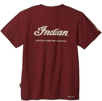 NWT Indian Motorcycle Men's Red Short Sleeve Pocket Tee T-Shirt Size 3XL  • $27.08