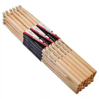 $45 • Buy Artist DSM5A Maple Drumsticks With Wooden Tips 12 Pair