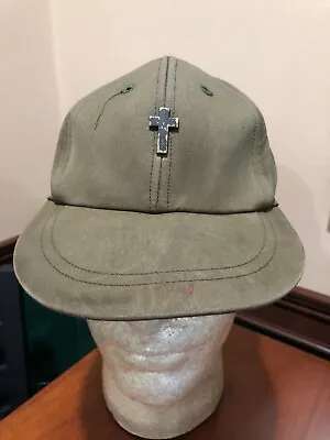 Us Army Chaplain Fatigue Hat Visor Jungle Jacket Vietnam War Original Cross • $29