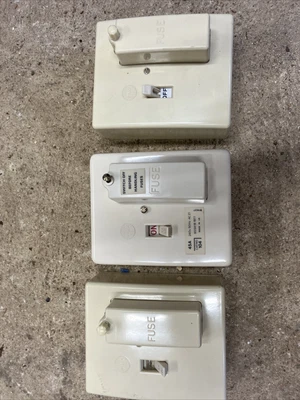 3 X Used Wylex 1 Way Fuse Board / Consumer Units • £15