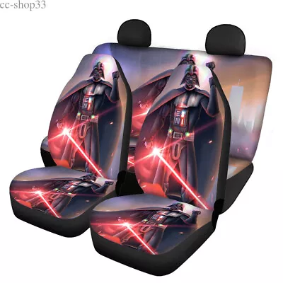 $63.64 • Buy Darth Vader Star Wars Car 5-Seater Covers Non-slip Front Rear Cushion Protectors
