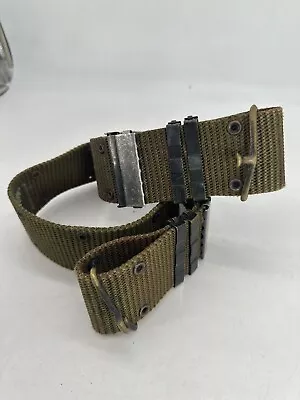 Vietnam US Army Canvas Pistol Web Belt Vertical Weave 37” • $29.99