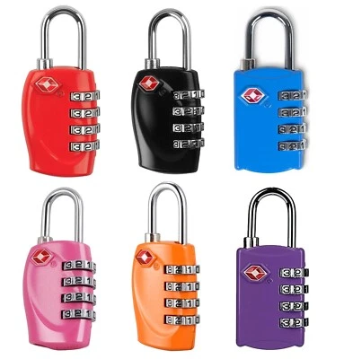 $14.99 • Buy TSA Approved 4 Digit Combination Suitcase Luggage Security Padlock Travel Lock