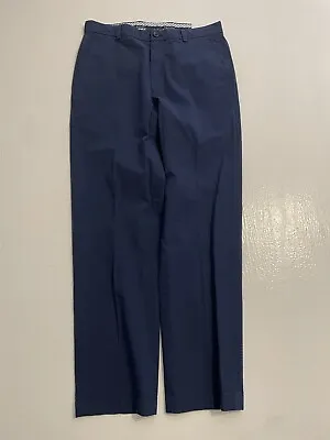 NWT Brooks Brothers 33 X 32 Clark Navy 100% Cotton Genuine Seersucker Pants • $47.50