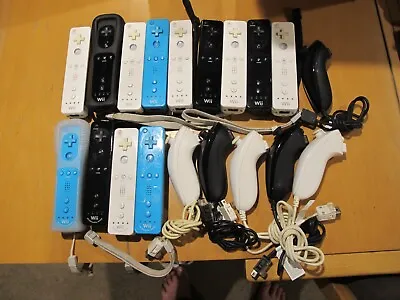 Genuine Nintendo Wii Controller Remote Selection Wii U Nunchuck Motion Plus • $18.89