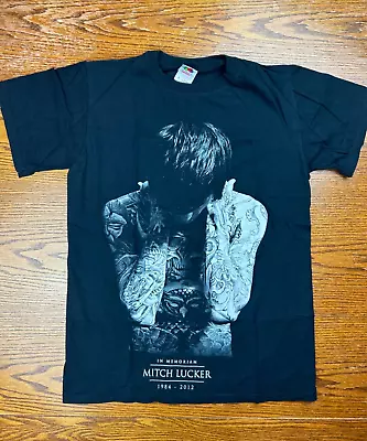 2012 Mitch Lucker Suicide Silence RIP Shirt Sz S Black Graphic Tee Deathcore • $24.99