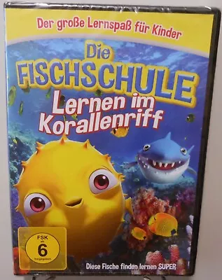 Lernspaß Kinder DVD Fischschule Lernen Im Korallenriff Lehrreich Meer Spaß #T617 • £6.80