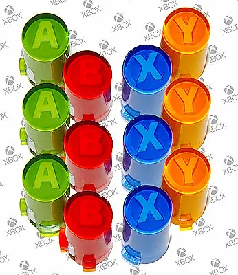 Microsoft XBox 360 ABXY Red Blue Green Yellow Game Controller Buttons (3 Sets ) • $5.99