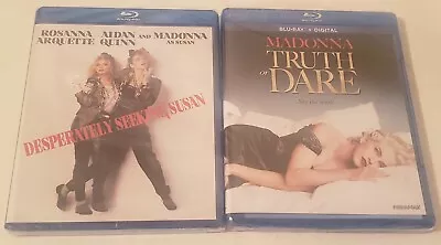 NEW ~ Desperately Seeking Susan & Truth Or Dare  Blu-ray Madonna LOT • $40