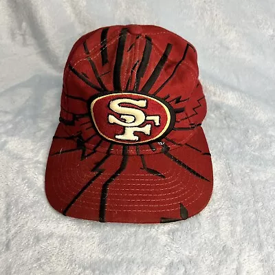 Vintage San Francisco 49ers Hat Cap Starter Collision Mens Snapback Adjustable • $78.88
