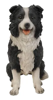 Sheepdog Collie Dog - Sitting Lifelike Garden Ornament Indoor Outdoor Real Life • £32.99