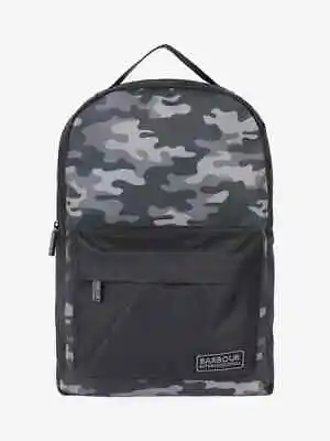 Barbour International Mission Camo Camouflage Backpack/Rucksack - Broken Zip • £12.75