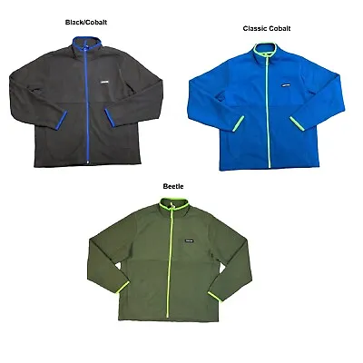 Land's End Men's Long Sleeve Full Zip Grid Fleece Jacket • $24.99
