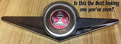 Vintage MCC Checker Cab Hood Emblem 10 1/2  Best Looking One! • $75