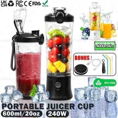 600ml Portable USB Fruit BlenderPersonal Food Smoothie Maker Mixer Juicer Shake • $33.85