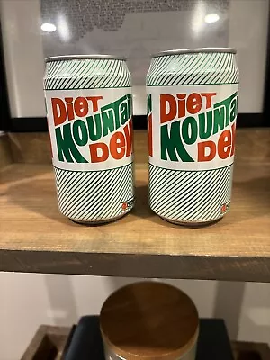 2 DIET Mountain Dew W NutraSweet Soda Cans: Unopened! • $14.99