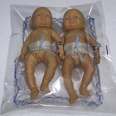 Vintage Newborn Twins Boy & Girl Dolls  With Hospital Bracelet Beautiful Shape • $25