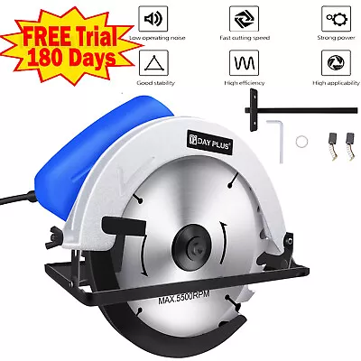 Electric Circular Saw Compact Wood Metal Tile Saws Cutting With Guide Blades DIY • £37.07