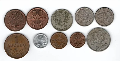 $6.99 • Buy 10 Portuguese Mixed Coin Lot - FREE SHIPPING