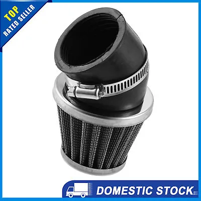 Universal 50mm / 1.97  Elbow Conical Air Filter Cleaner For Motorcycle Pack Of 1 • £9.56