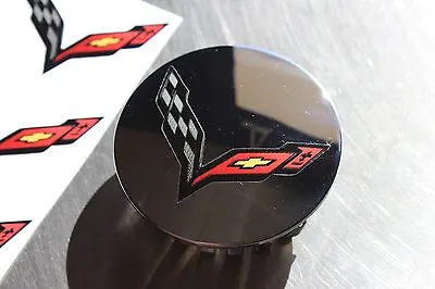 2014-2019 Stingray ZO6 ZR1 Grand Sport C7 Corvette Logo Wheel Center Cap Decals • $11.95