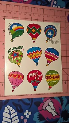 Vintage Eureka Stickers Hot Air Balloons Rewards 1 Sheet READ • $3.75