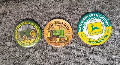 John Deere Pin/Button - Lot Of 3 • $10