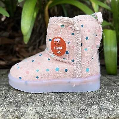 Anko Baby Girls Size 3 Light Up Slipper Boots Pink BNWT • $12