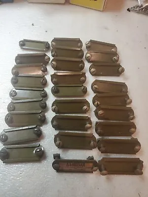 27 Vintage Metal  DRAWER Storage CABINET Bolt On Tags HOLDS TAG  • $20