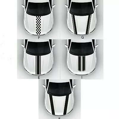 Racing Hood Stripes Decal Vinyl Stickers For Car SUV Truck Universal Fit • $8.59