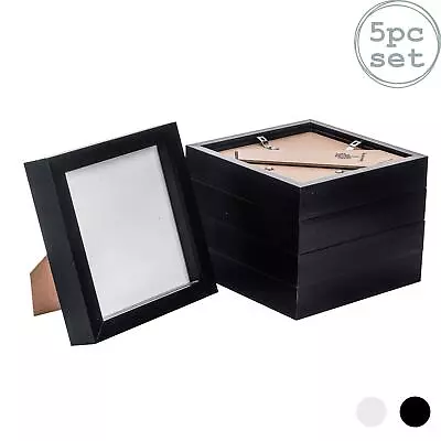 £21.99 • Buy 5x 3D Box Photo Frames Standing Hanging Craft Shadow Picture Frame 6 X 6  Black