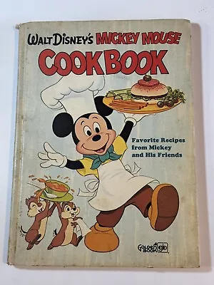 Walt Disney's Mickey Mouse Cookbook 1975 Golden Book Hardcover Vintage • $15.90