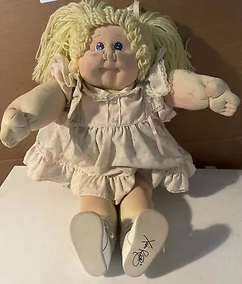 $99.99 • Buy Xavier Roberts Original 1983 Signed Cabbage Patch Soft Sculpture Doll Blonde
