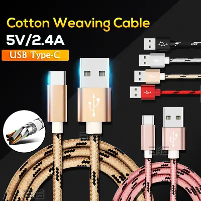$6.99 • Buy USB Type C Fast Charging Charger Cable Samsung Huawei Oppo Nokia LG Google Moto