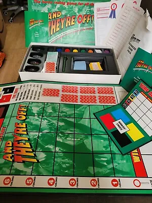 £10 • Buy And They're Off Horse Racing Betting Board Game 1993 Plus Advanced Rules 