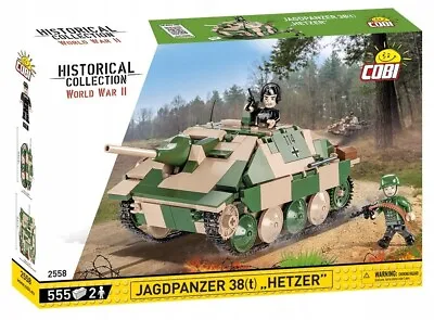 COBI 2558 Jagdpanzer 38 (t) Hetzer 555 Bricks  + 2 Figures MODEL WWII Scale 1:28 • $338.78