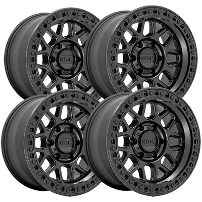 (Set Of 4) KMC KM549 GRS 18x9 8x6.5  +18mm Satin Black Wheels Rims 18  Inch • $1388