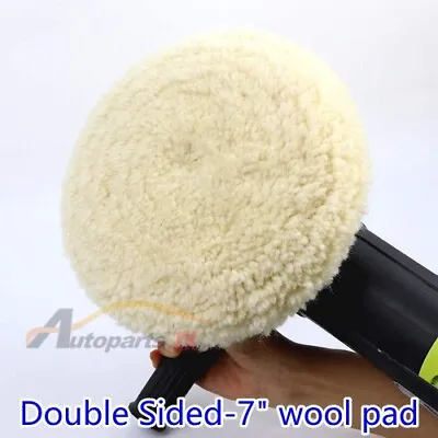 7 Wool Double Sided Buffing Pad For Compound Cutting 7inch Polishing Pad W/5/8  • $21.60