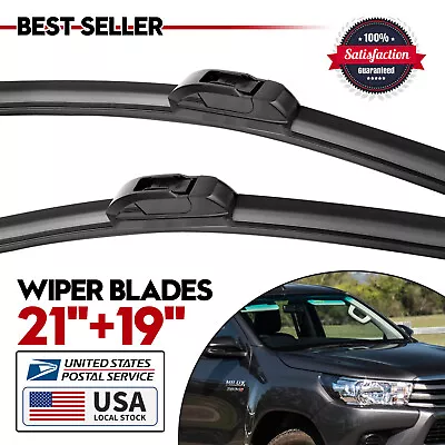 J-Hook Windshield Wiper Blades 21 /19  DIRECT-CONNECT For Honda Civic 2001-2005 • $11.99