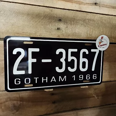 Batman 1966 Batmobile / BATMAN -ALL ALUMINUM  Prop License Plate 2F-3567 Hero • $16.99