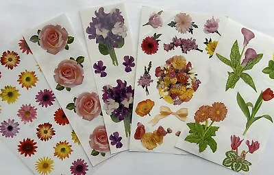 Mrs. Grossman's HUGE Lot Of Flower Stickers 5 Strips Photo-like RARE • $12.50