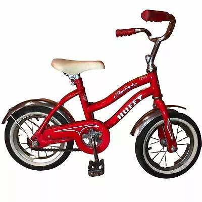 EXTREMELY RARE Vintage HUFFY CLASSIC 12” Red Toddler Bike Early 90’s 1 Of A KIND • $188.47